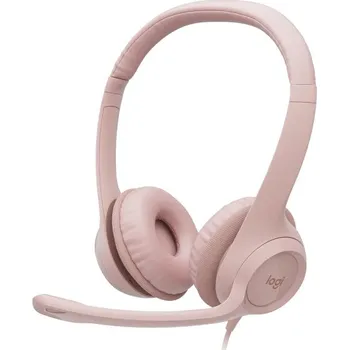 Sluchátka Náhl. sada Logitech Stereo USB Headset H390,růžová