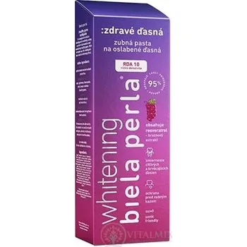Dentální hygiena Bílá perla Zdravé dásně whitening zubní pasta 75 ml