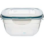 DÓZA "EASY MATCH" ČTVERCOVÁ 950ML, TYRKYSOVÁ