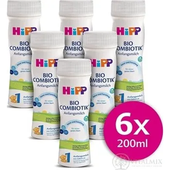 Dětská výživa HiPP 1 BIO COMBIOTIK tekutá mléčná kojenecká výživa () 6x200 ml (1200 ml)