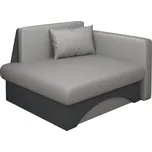 Rozkládací křeslo, šedá/tmavě šedá, KUBOŠ NEW UNI