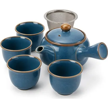 Konvice na čaj Good wei Japonská kyusu čajová souprava z ušlechtilé keramiky – konvice 320 ml + 4 šálky