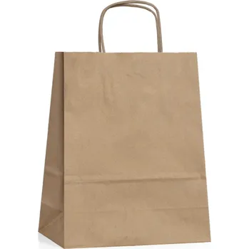 Papírová taška hnědá ExtraTWIST 18x8x24 ETHN01