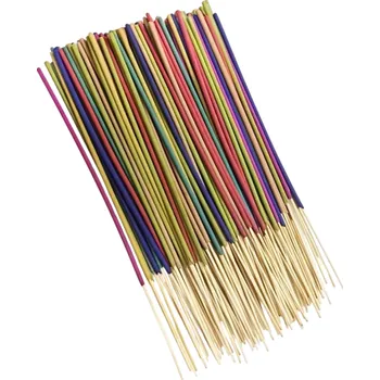 Aroma lampa Aromaterapie vícebarevné vonné tyčinky 22 cm s vůní bílé šalvěje levandule růže citronová tráva jasmín