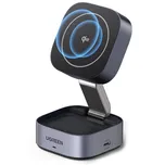 UGREEN Qi2 15W na Apple iPhone a AirPods (35316) černá/šedá