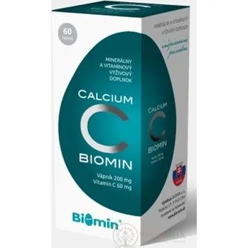 Přírodní produkt BIOMIN CALCIUM S VITAMINEM C cps 60 ks