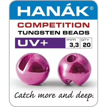 Hanák Tungstenové hlavičky UV+ Metallic Dark Pink 3mm
