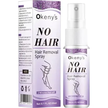 Epilátor Depilační sprej 20 ml Rychlé odstranění chloupků pro muže i ženy Bezbolestná depilace těla Jednoduchá aplikace během několika minut