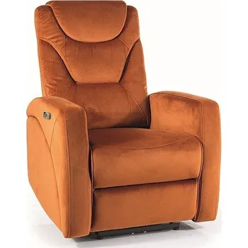 Křeslo Polohovatelné křeslo KRONOS VELVET, Skořicový Bluvel 4215