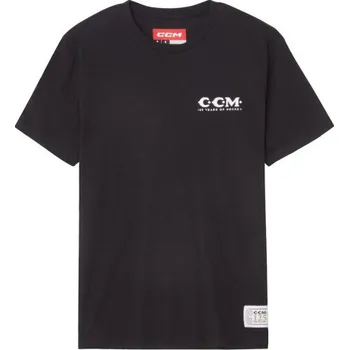 Pánské oblečení CCM Triko CCM 125 Years Anniversary Logos SR, Barva BLK, Velikost M 1018349