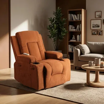 Křeslo MOB Masážní křeslo Mebel Elite Banesto (oranžová)