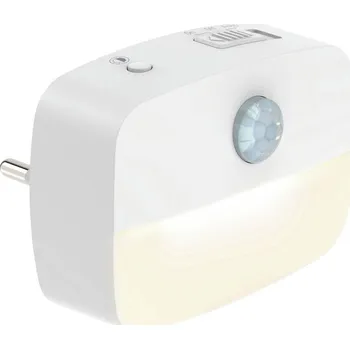 Lampička Ansmann Sensor-Nachtlicht NL30 AC 1600-0778 noční světlo s pohybovým senzorem hranatý LED teplá bílá bílá