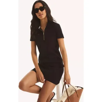 Dámské šaty NAUTICA dámské šaty Zip-Up Deck Polo Dress černé S