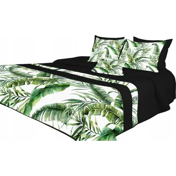 Přehoz na lůžko Přehoz na postel polyester 240 cm x 260 cm černý