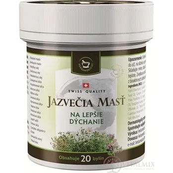 Bylinná léčivá mast Pharmadis Jezevec MAST na lepší dýchání 125 ml