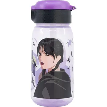 Láhev GIM S.A. Lahev na pití WEDNESDAY s brčkem 510 ml fialová