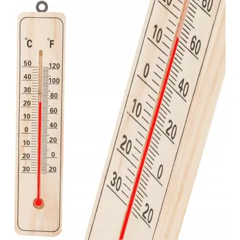 Potah na židli dobirkov.cz Nástěnný teploměr ze dřeva, venkovní teploměr