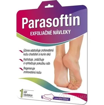 Péče o nohy PARASOFTIN Exfoliační ponožky roztok 2x20 ml a 1 pár ponožek,