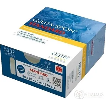 Náplast GELITA-SPON STANDARD GS-010 80x50x10 mm 10 ks