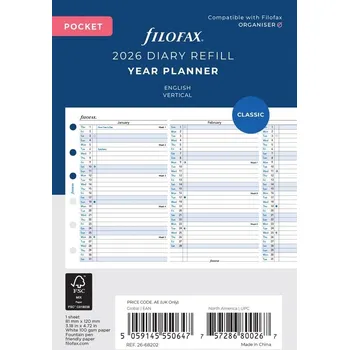 Kalendář Plán. kalendář 2026 kapesní, vertikál, aj