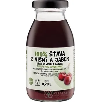 zdravě 100% ŠŤÁVA Z VIŠNÍ A JABEL 200 ml