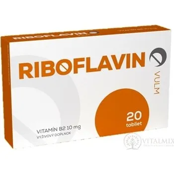 Přírodní produkt VULM RIBOFLAVIN tbl (vitamin B2 10 mg) 20 ks