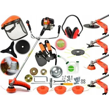 Sekačka Křovinořez John Gardener benzínový 185 cm³ 6 HP s bohatým příslušenstvím