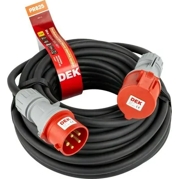 Zahradní nábytek Kabel prodlužovací neoprenový spojka DEK PR825 25 m 4 mm2 IP 44