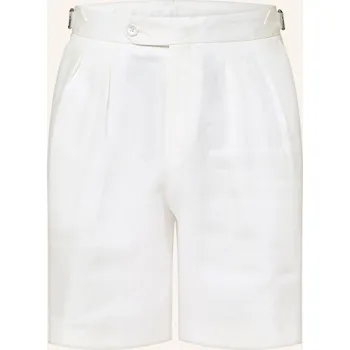 Pánské kraťasy Boss Pánské Lněné Šortky Perin Tapered Fit, krémová, 54