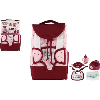 Panenka Batoh s nosítkem pro panenku látka 17x26cm s doplňky pro panenku