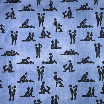 Galanterie Úplet Kamasutra jeans staromodrá (E) z 2,10m (Úpletová kolekce jeanskového vzhledu)