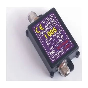 Příjem digitálního pozemního vysílání Anténní předzesilovač FMII + DAB, IVO005