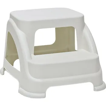 Žebřík EXCELLENT HOUSEWARE Schůdky plastové do 150kg 43x37,5x28cm krémová KO-027100370krem