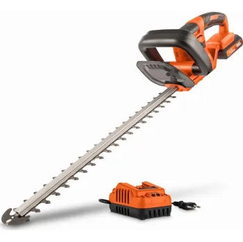 Nůžky na živý plot AKU plotostřih 20V LI-ION 515mm plus nabíječka plus baterie 20V 2,0Ah POWERPLUS POWDPG75321