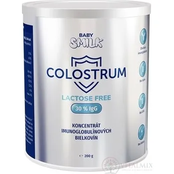 Kojenecká výživa BABYSMILK COLOSTRUM LACTOSE FREE 30% lgG prášek 200 g