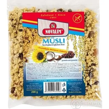 Novalim Bezlepkové granulované musli s rozinkami 200 g