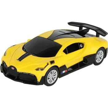 autíčko Model auta Bugatti Divo 1:43 Žlutá barva Plastové autíčko Závodní policejní supersport Hračka pro děti Sběratelský model Dárek