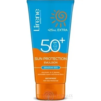 Přípravek na opalování Lirene SUN PROTECTION SPF 50+ sensitive hydratační emulze na opalování na citlivou pokožku (150 ml + 25 ml extra) 175 ml