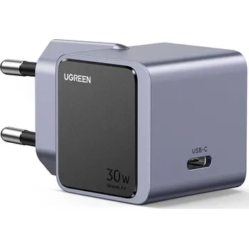 Mobilní telefon UGREEN UGREEN Nexode X503 30W GaN Charger 1C nabíjecí adaptér, USB-C®, 30 W, šedá