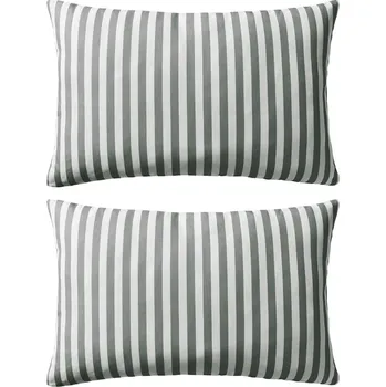 Dekorativní polštářek zahrada-XL Venkovní polštáře 2 ks pruhované 60x40 cm šedé 132311