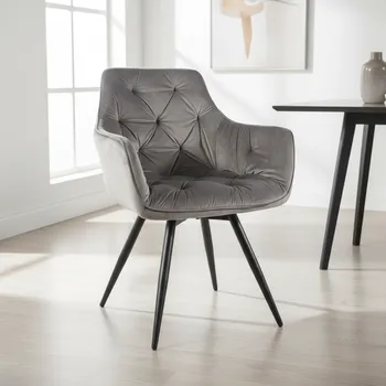 Jídelní židle Signal Jídelní židle MANGO VELVET | šedá