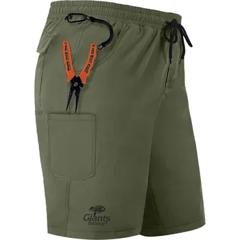 Pánské kraťasy Kraťasy Giants Fishing Shorts Quick Dry UV50+Olive Green - L