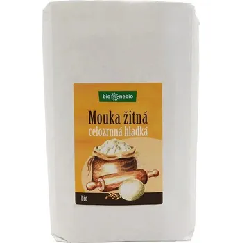Mouka Bio nebio Mouka žitná celozrnná hladká BIO 1 kg