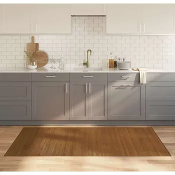 Koberec vidaXL Koberec obdélníkový 100 x 200 cm bambus [376942] Barva: Hnědá