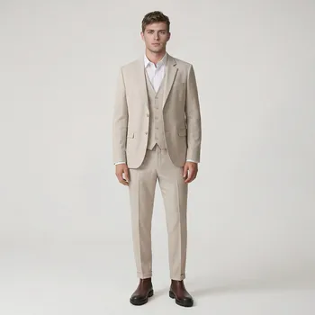 Pánské sako Reserved - Kostýmková vesta - béžová - 031HP-08M - 031HP-08M-52