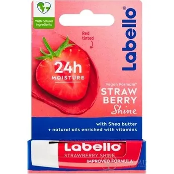 Kosmetika Labello STRAWBERRY Shine tónovací balzám na rty 4,8 g