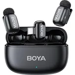 BOYA MINI 2 DUAL - set nejmenších bezdrátových mikrofonů na světě s 48kHz/24 bit kvalitou - 100m 30h