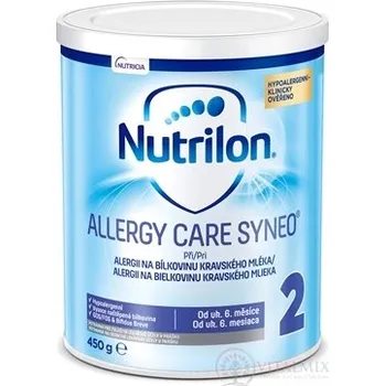 Dětská výživa Nutrilon 2 ALLERGY CARE Synet mléčná výživa v prášku (od uk. 6. měsíce) (inů. 2019) 450 g