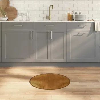 Koberec vidaXL Koberec kulatý 60 cm bambus [376977] Barva: Hnědá