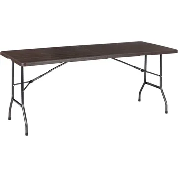 Zahradní stůl MultiGarden SZK-180B Skládací cateringový stůl 180 cm, hnědý